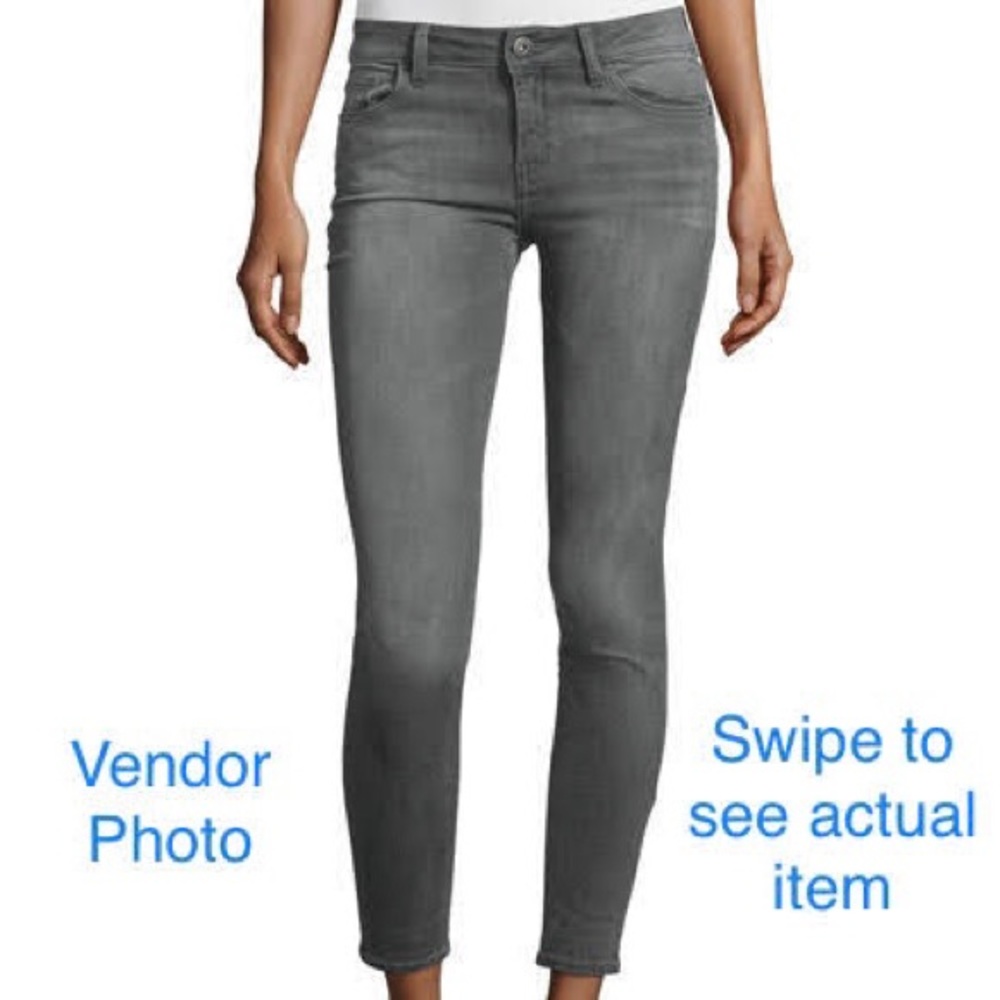 DL1961 Margaux Instasculpt Ankle Skinny Jeans (Grey, 28)